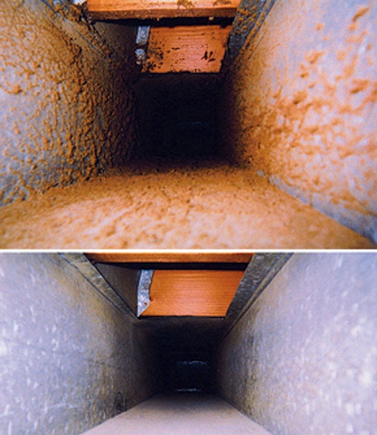 Ductwork Cleaning - Before & After